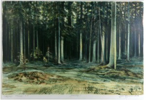 Två Stycken Landskap by Kjell THORJUSSEN - auction artwork with signature