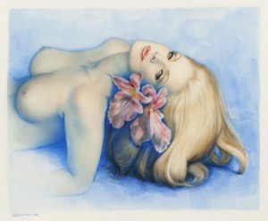 ''orchid'', Reclining Nude Woman by Olivia De ‘Olivia’ BERARDINIS