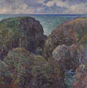 Bloc De Rochers à Port-goulphar by Claude MONET