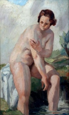 Nu à La Fontaine by Charles KVAPIL