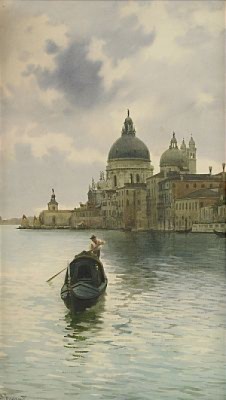 Gondoljär I Venedig by Alberto PROSDOCIMI - auction artwork with signature