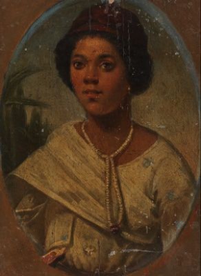 Portrait Of An Exotic by Hendrik HOLLANDER - auction artwork with signature