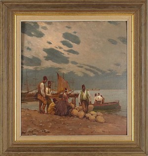 Inloppet Till Konstantinopel by Frantisek HOREJC - auction artwork with signature