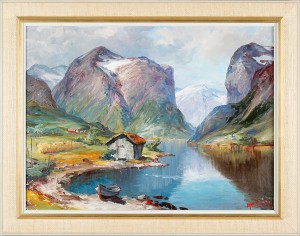 Fjordlandskap by Alfred EIKRI