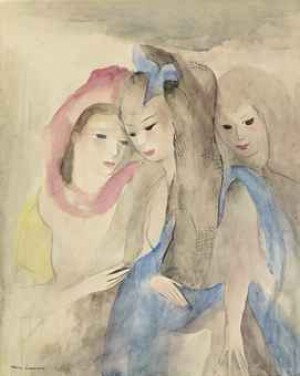 Trois Jeunes Femmes by Marie LAURENCIN