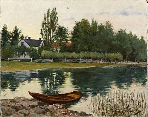 Strandbild Med Eka by Carl Axel PRINTZENSKÖLD