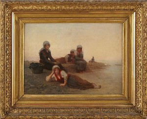 Ostronplockerskor by Alfred Feyen PERRIN - auction artwork with signature