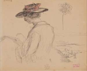 Jeune Femme à La Couture by Hippolyte PETITJEAN - auction artwork with signature