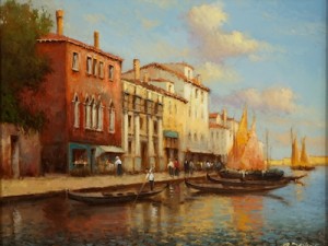 Small Stores Of Venice by Yuri ZELENG