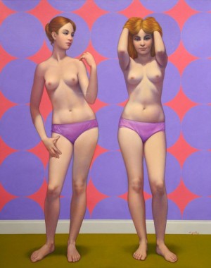 Twins by Robert GRILLEY - auction artwork with signature