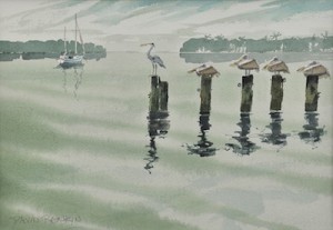 Captiva Harbor by David RANKIN - auction artwork with signature