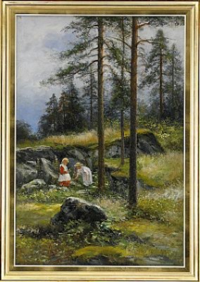 Barn På Skogspromenad by Severin NILSON