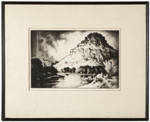''chama River Cliffs'', Southwestern Landscape by Gene KLOSS