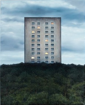 Höghus Grimstad by Anette BJÖRK-SWENSSON - auction artwork with signature