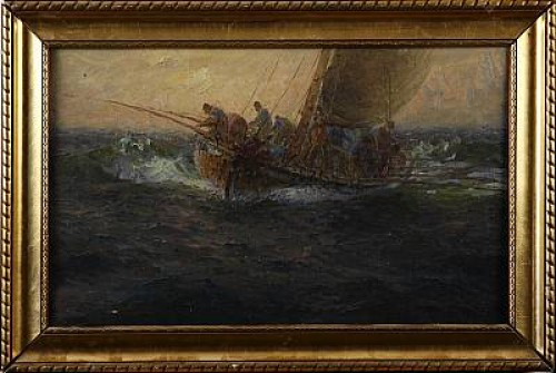: Makrillfiske - Marinmotiv by Emil EKMAN