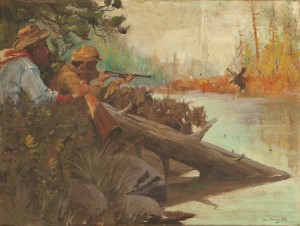 Moose Hunters by George Demont OTIS