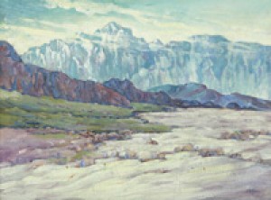 The Sierra Nevada Mts. Near Lone Pine by Charles Arthur FRIES