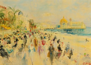 La Plage, Nice by Lucien ADRION
