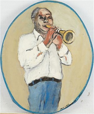 Charlie Parker by Hans LUBLIN - auction artwork with signature