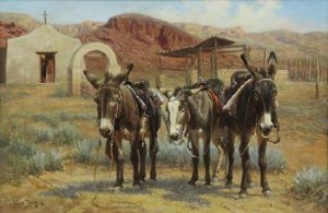 Border Burros by Wayne BAIZE