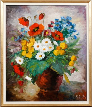 Blomsterstilleben by Edith GERT