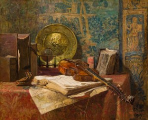 Still Life With Viola Da Gamba by Hugo CHARLEMONT