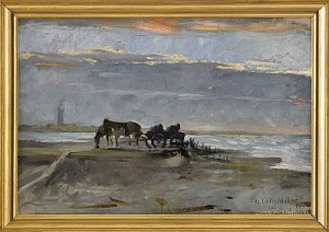 Aftonstämning över Kusten by Oscar BJÖRCK