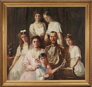 Porträtt Av Den Sista Tsarfamiljen by Stanislav MOLODYKH - auction artwork with signature
