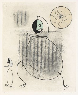 Oiseau En Peril: One Plate by Max ERNST