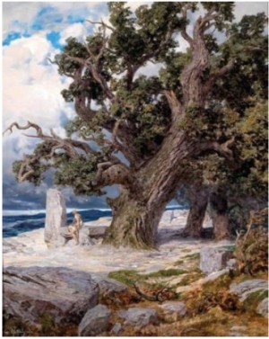 Eiche Am Nordischen Strand” [“oak Tree On A Northern Beach”] by Leopold ROTHAUG - auction artwork with signature