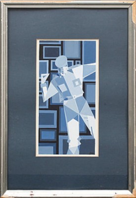 Komposition Med Man by Caroline GUSTAFSSON - auction artwork with signature