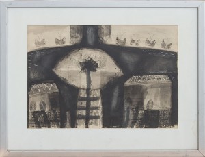 Byggnad Och Figurer I by Allan FRIIS