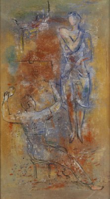 Maler Und Modell by Ernst GEITLINGER - auction artwork with signature