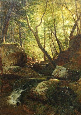 Kaatskill (catskill) Creek by Worthington WHITTREDGE - auction artwork with signature