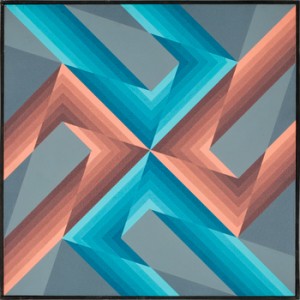 (2) Geometriska Färgkompositioner by Jim BIRD - auction artwork with signature