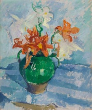 Floral Still Life by Patrick Henry BRUCE - auction artwork with signature