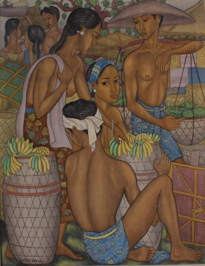 Fruit Market With Figures by Dewa Putu BEDIL