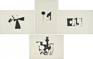 A Set Of Four Lithographs by Eduardo VILCHES - auction artwork with signature