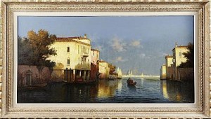 Motiv Från Venedig by Alphonse LECOZ - auction artwork with signature