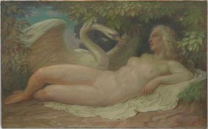 Leda And The Swan by Louis Frederick GRELL
