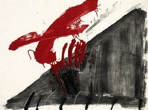 Negre I Roig: Quatre Ditates by Antoni TAPIES