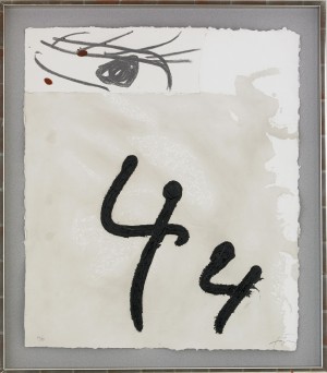 Aiguafort Amb Collage by Antoni TAPIES