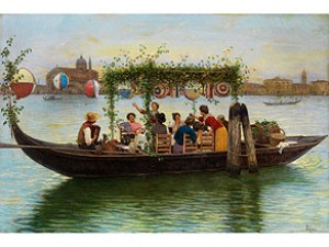 Alla Festa Del Redentore by Luigi PASTEGA - auction artwork with signature