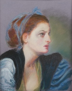 Meditation (after Greuze) by Alice VEDRIN - auction artwork with signature