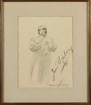 Porträtt Av Jussi Björling by Eugen SPIRO - auction artwork with signature