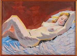 Akt by Rudolfs PINNIS - auction artwork with signature