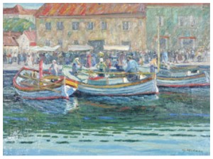 Fiskehamn by Hjalmar ARLEMAN