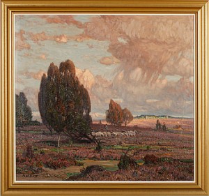 Landskap Med Får by Paul RIESS - auction artwork with signature