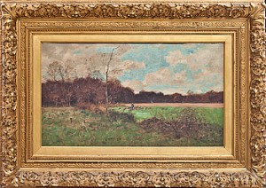 Engelsk Landsbygd Med Fårahede by Peter Paul MÜLLER - auction artwork with signature