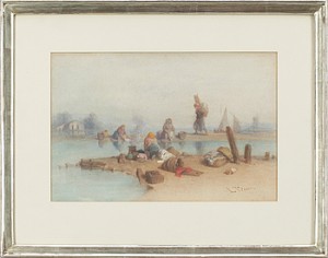 Vid Flodstranden by Louis TESSON - auction artwork with signature
